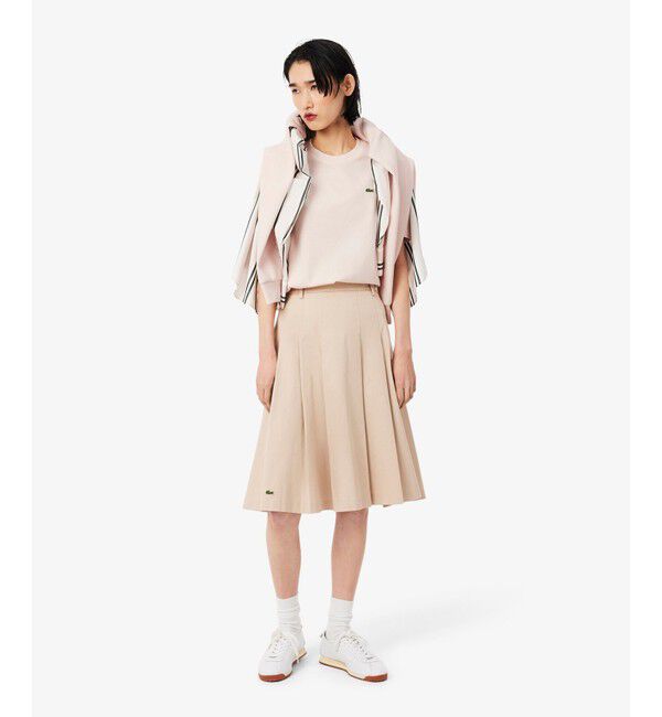 LACOSTE「ハイクオリティ ピマコットン仕立て ワンポイントソフトタッチ半袖Tシャツ」|Tシャツ・カットソー|