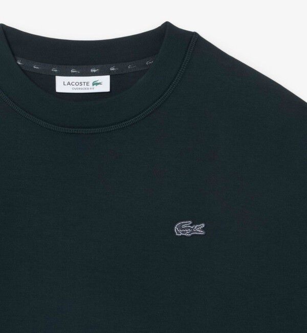 LACOSTE「オーバーサイズダブルフェイスジャージ クルーネックスウェットシャツ」|スウェット・ジャージ|