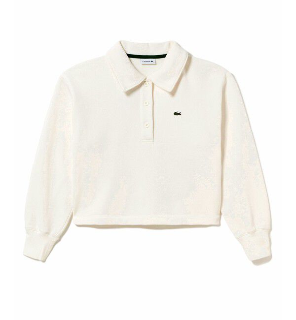 LACOSTE「クロップド丈 ポロニットスウェットシャツ」|スウェット・ジャージ|