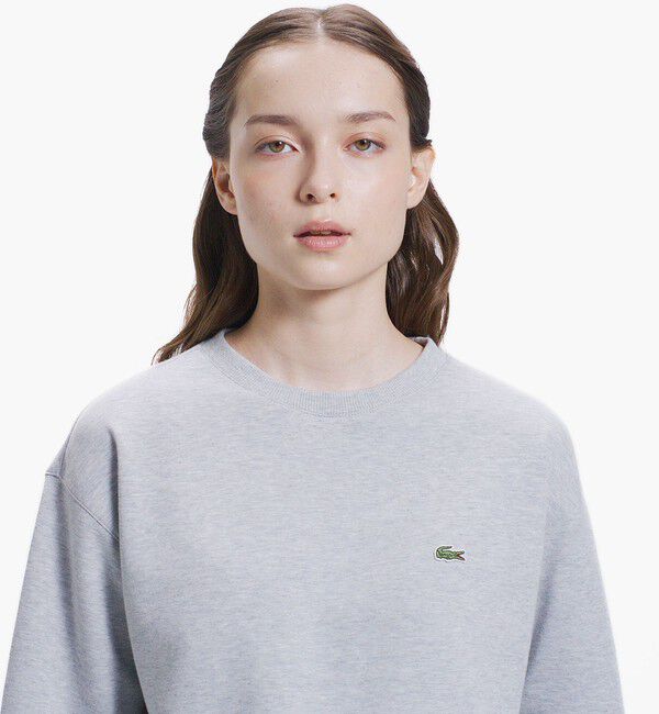 LACOSTE「裾ドローストリング ダブルフェイスプルオーバー」|スウェット・ジャージ|