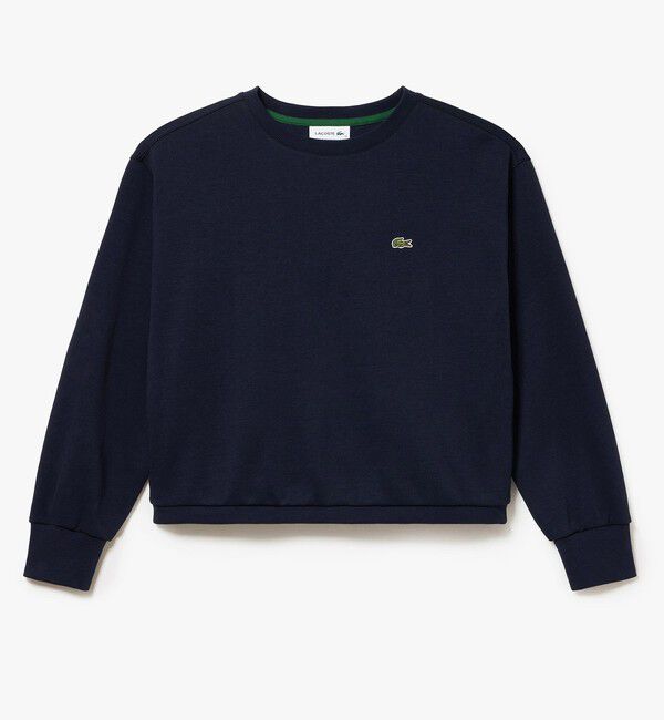 LACOSTE「裾ドローストリング ダブルフェイスプルオーバー」|スウェット・ジャージ|