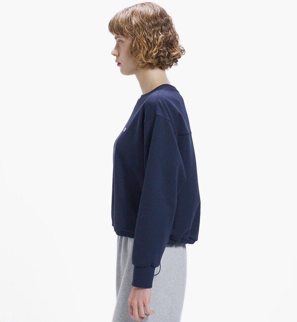 LACOSTE「裾ドローストリング ダブルフェイスプルオーバー」|スウェット・ジャージ|