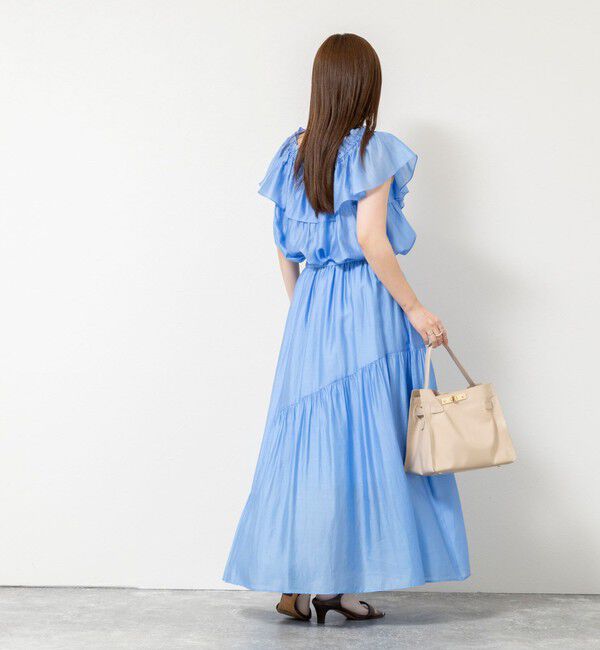 NOLLEY'S sophi「《セットアップ対応》【BECシリーズ】ウォッシャブルシアーローンアシメティアードスカート」|スカート|