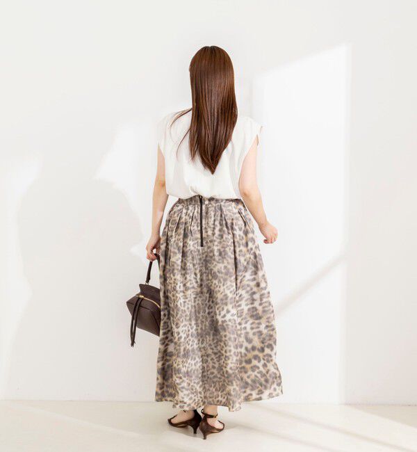 NOLLEY'S sophi「【BECシリーズ】《セットアップ対応》ウォッシャブルピーチサテンフレンチブラウス」|シャツ・ブラウス|