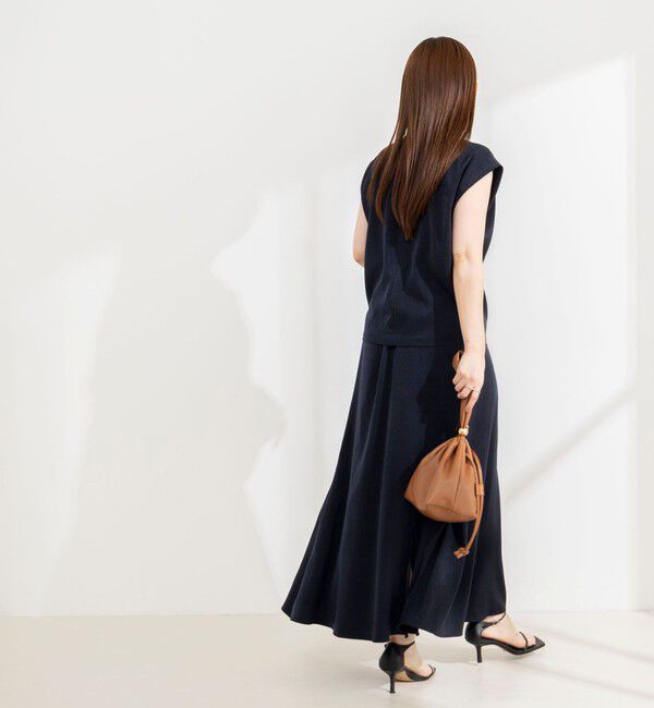 NOLLEY'S sophi「【BECシリーズ】《セットアップ対応》ウォッシャブルピーチサテンフレンチブラウス」|シャツ・ブラウス|