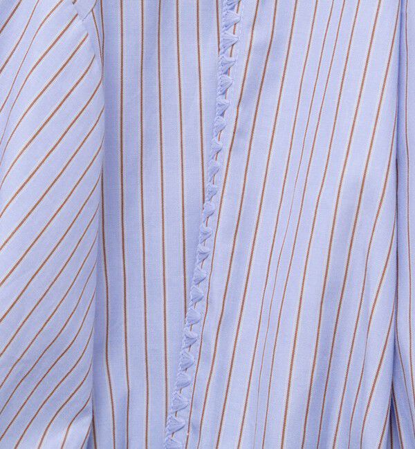 NOLLEY'S「【MARILYN MOON/マリリーンムーン】stripe embroidery tie blouse」|シャツ・ブラウス|