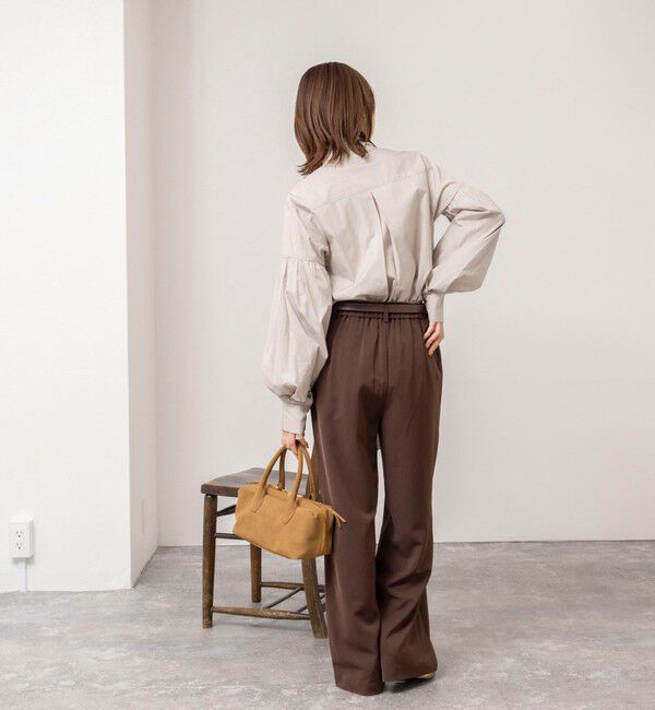 NOLLEY'S「【MARILYN MOON/マリリーンムーン】stripe embroidery tie blouse」|シャツ・ブラウス|