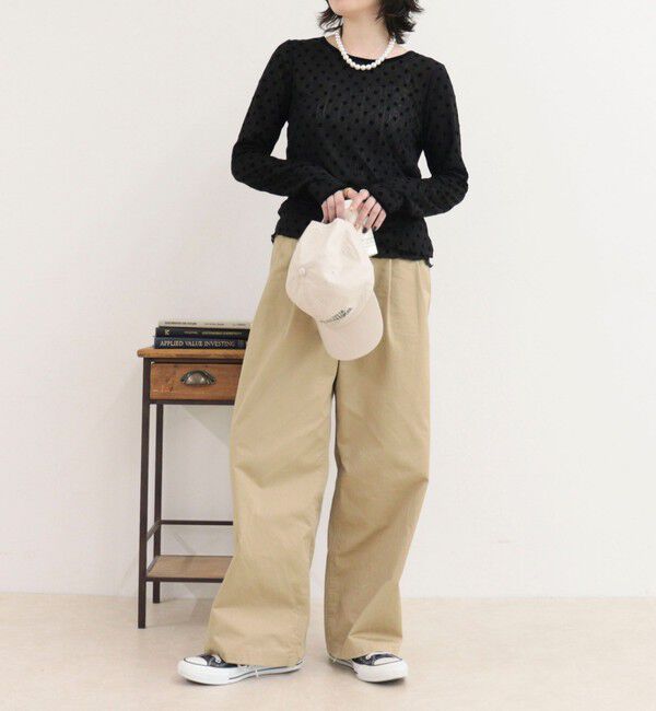fredy emue「チュールドットロンＴシャツ」|Tシャツ・カットソー|