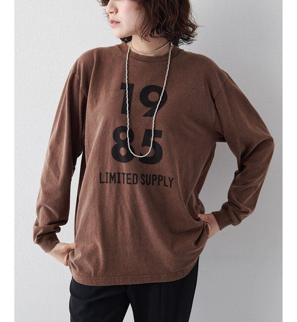 「1985ロンTEE」|Tシャツ・カットソー|ブラウン