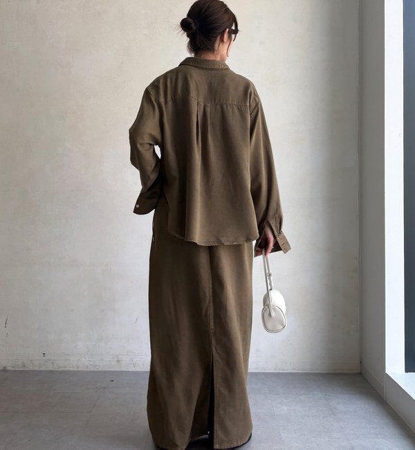  「【セットアップ可能】リヨセルドロストシャツ」|シャツ・ブラウス|