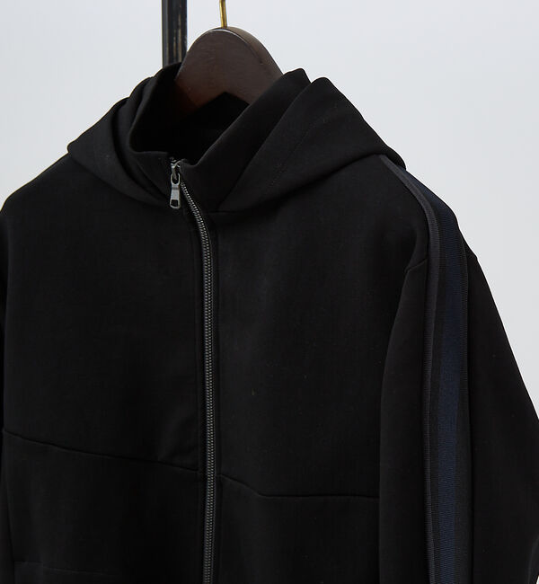 ABAHOUSE「【セットアップ対応】ラインハイショク コンビ ZIPパーカー」|パーカー|ブラック