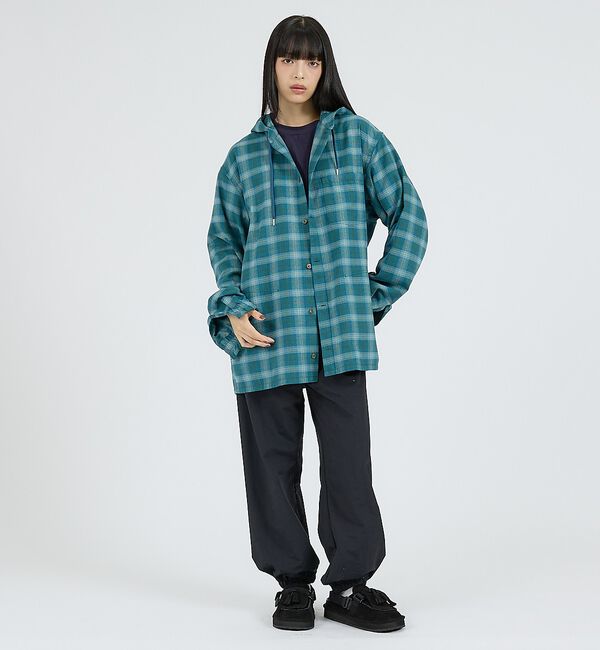 ABAHOUSE「【NANGA / ナンガ】GRID TARTAN FIELD HOOD SHIR」|シャツ・ブラウス|