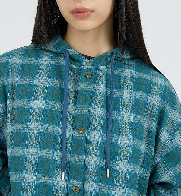 ABAHOUSE「【NANGA / ナンガ】GRID TARTAN FIELD HOOD SHIR」|シャツ・ブラウス|