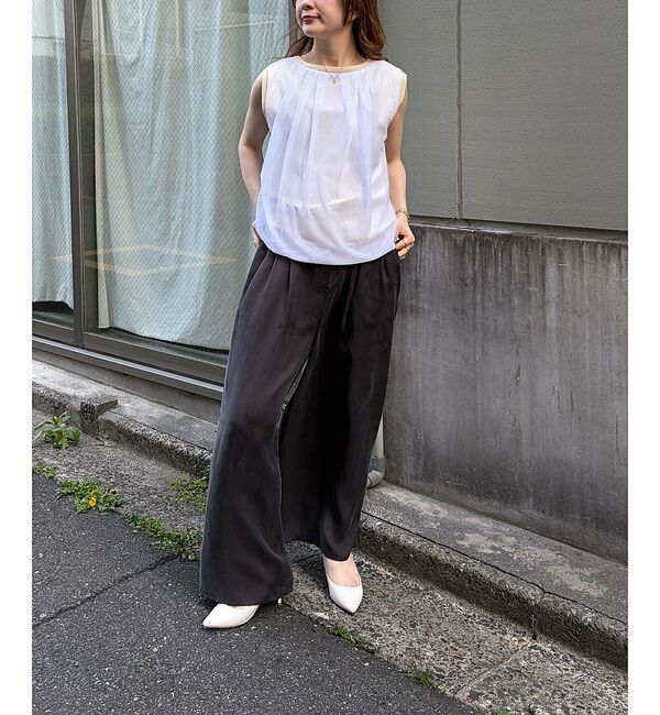 Rouge vif「【一部店舗限定】チュールレイヤードニットトップス」|ニット・セーター|