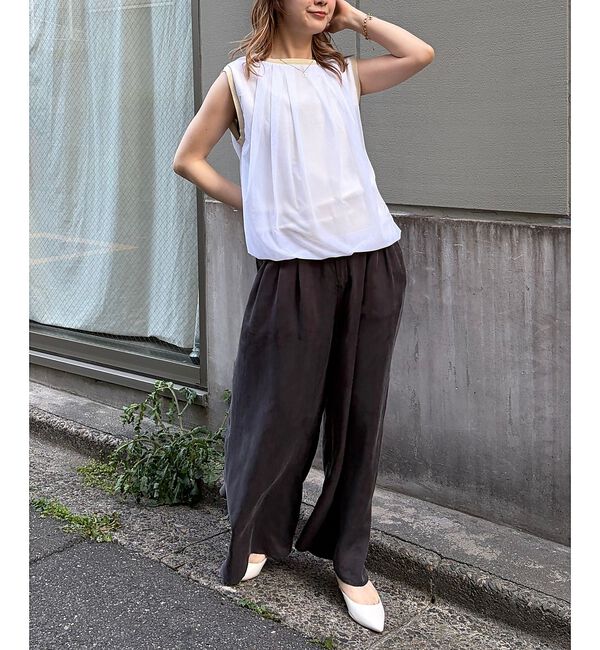 Rouge vif「【一部店舗限定】チュールレイヤードニットトップス」|ニット・セーター|