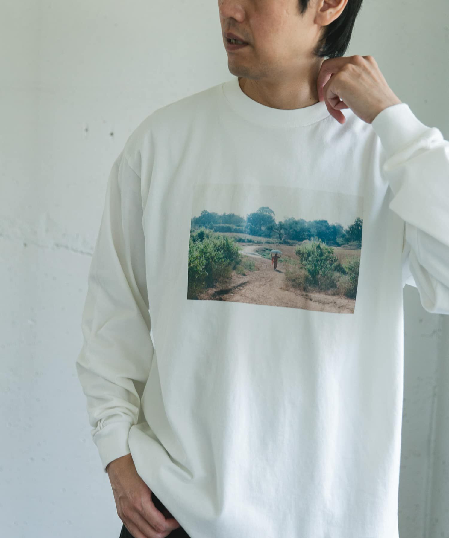 URBAN RESEARCH DOORS「Grow Organic フォトプリントロングスリーブTシャツ」|Tシャツ・カットソー|
