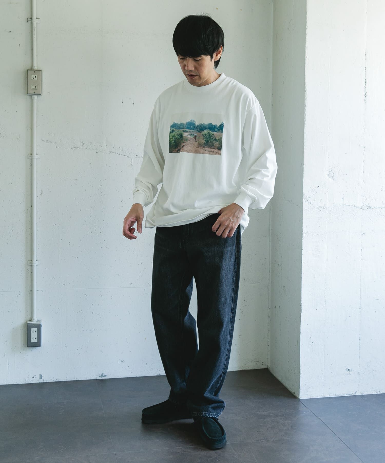 URBAN RESEARCH DOORS「Grow Organic フォトプリントロングスリーブTシャツ」|Tシャツ・カットソー|