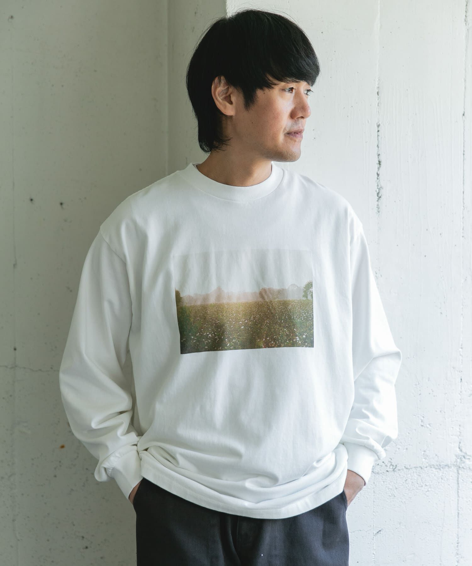 URBAN RESEARCH DOORS「Grow Organic フォトプリントロングスリーブTシャツ」|Tシャツ・カットソー|