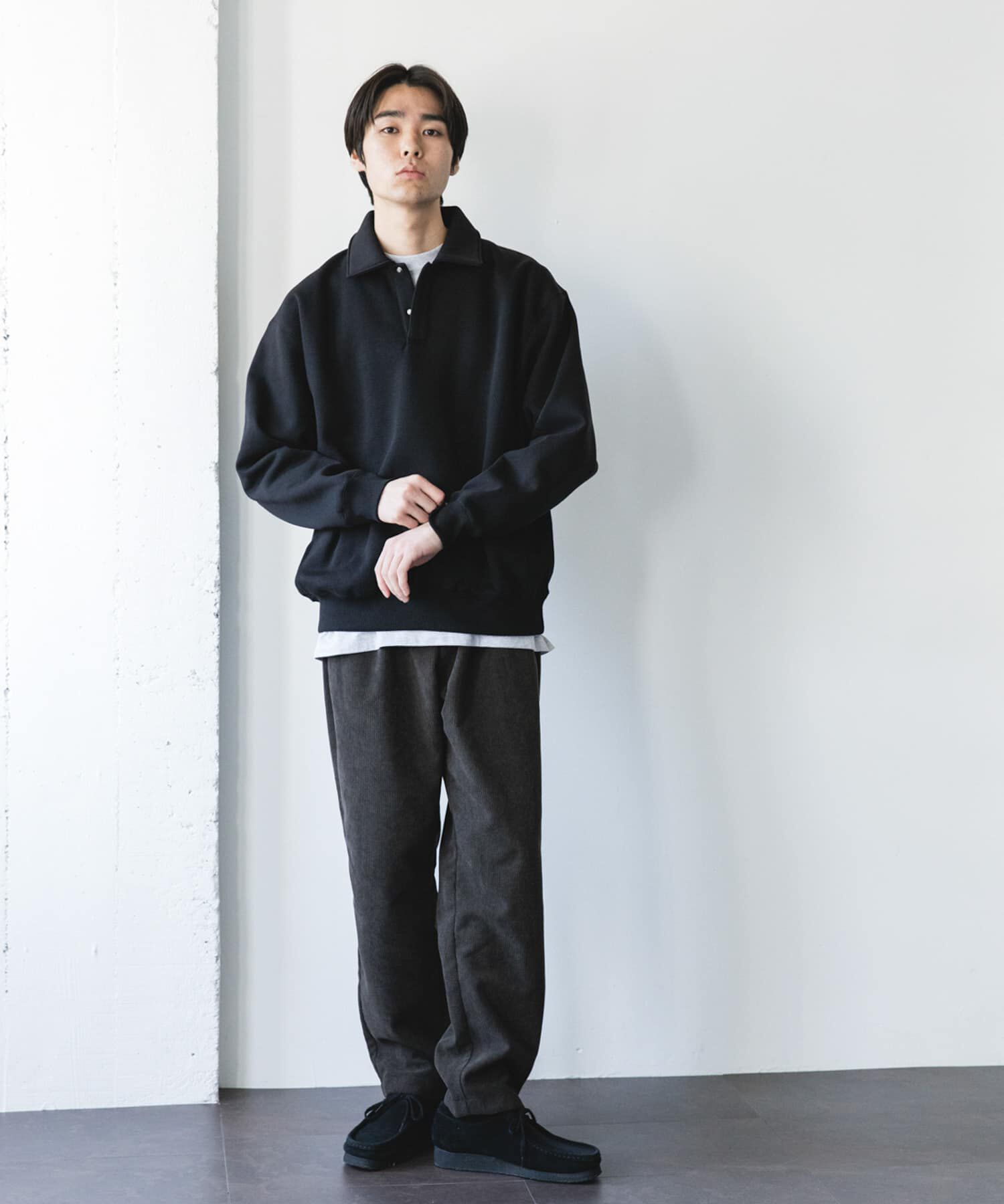 URBAN RESEARCH DOORS「裏起毛スウェットポロシャツ」|スウェット・ジャージ|