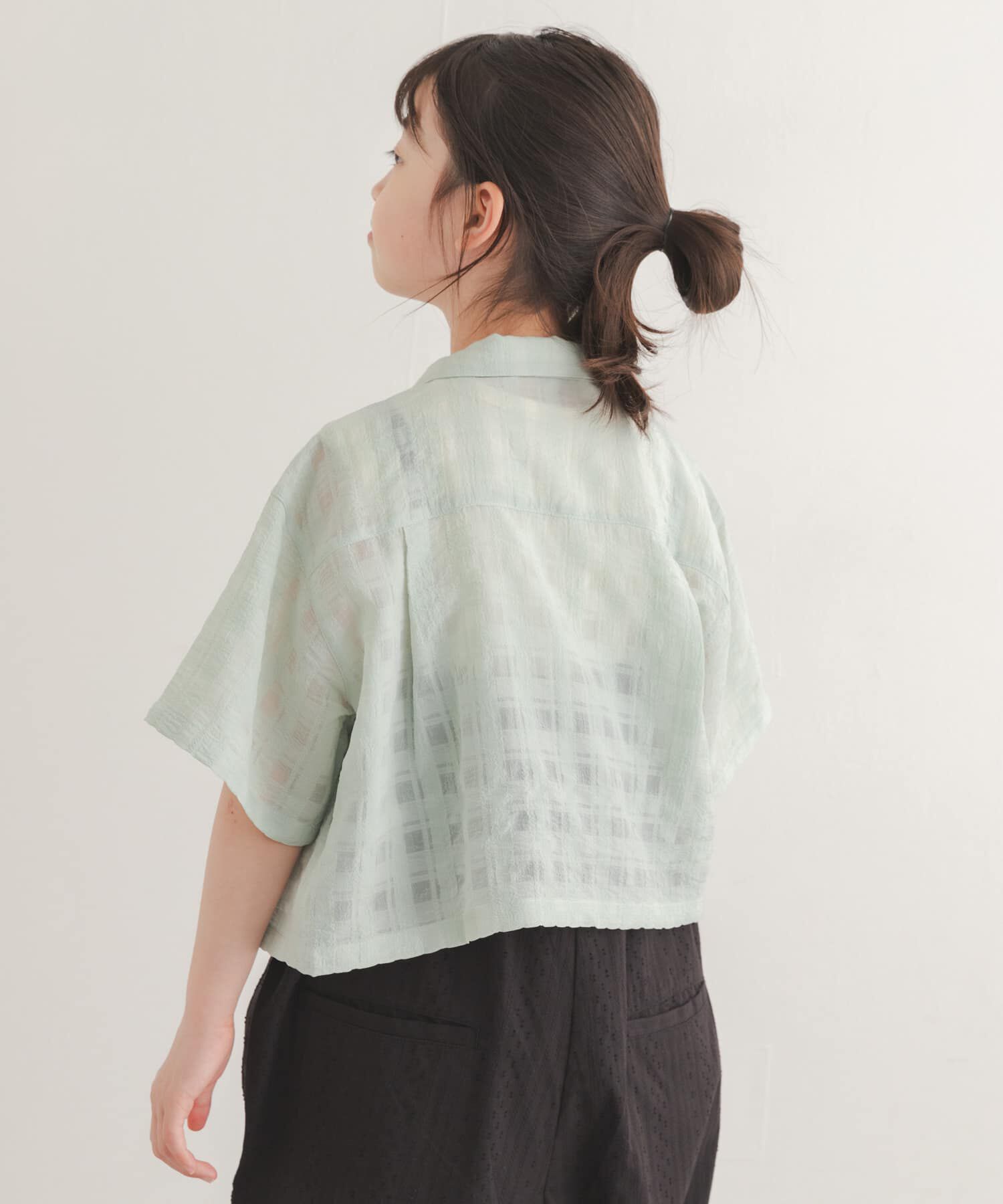 URBAN RESEARCH DOORS「シアーチェックオープンカラーシャツ(KIDS)」|その他|