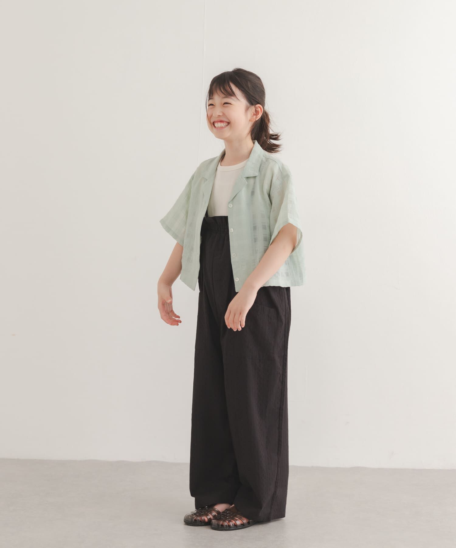URBAN RESEARCH DOORS「シアーチェックオープンカラーシャツ(KIDS)」|その他|