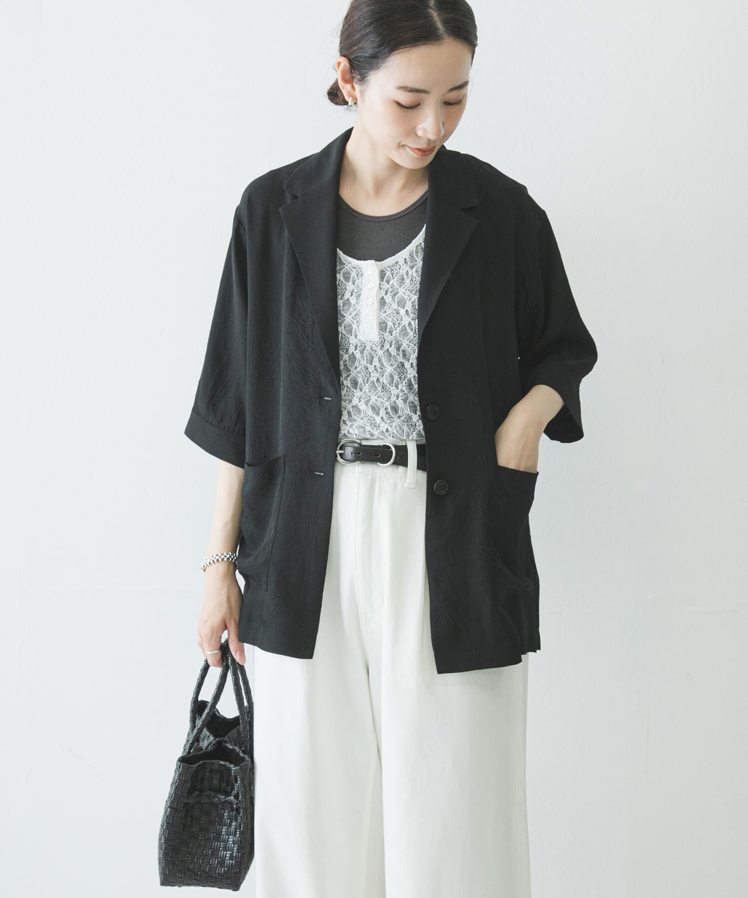 URBAN RESEARCH「『接触冷感』NAIAアセテートハーフスリーブジャケット」|その他|