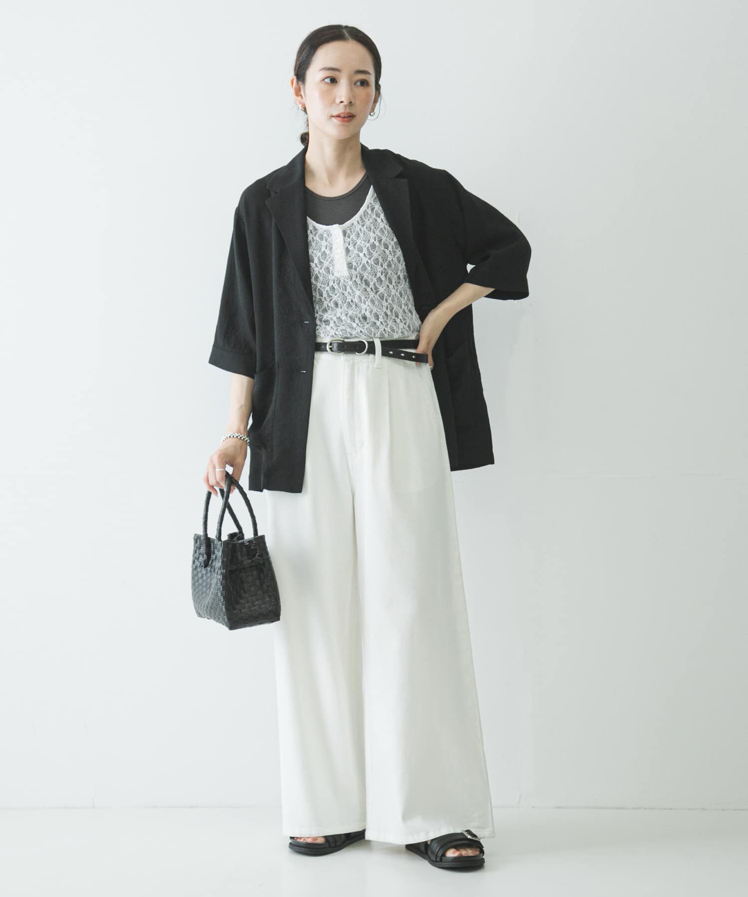 URBAN RESEARCH「『接触冷感』NAIAアセテートハーフスリーブジャケット」|その他|