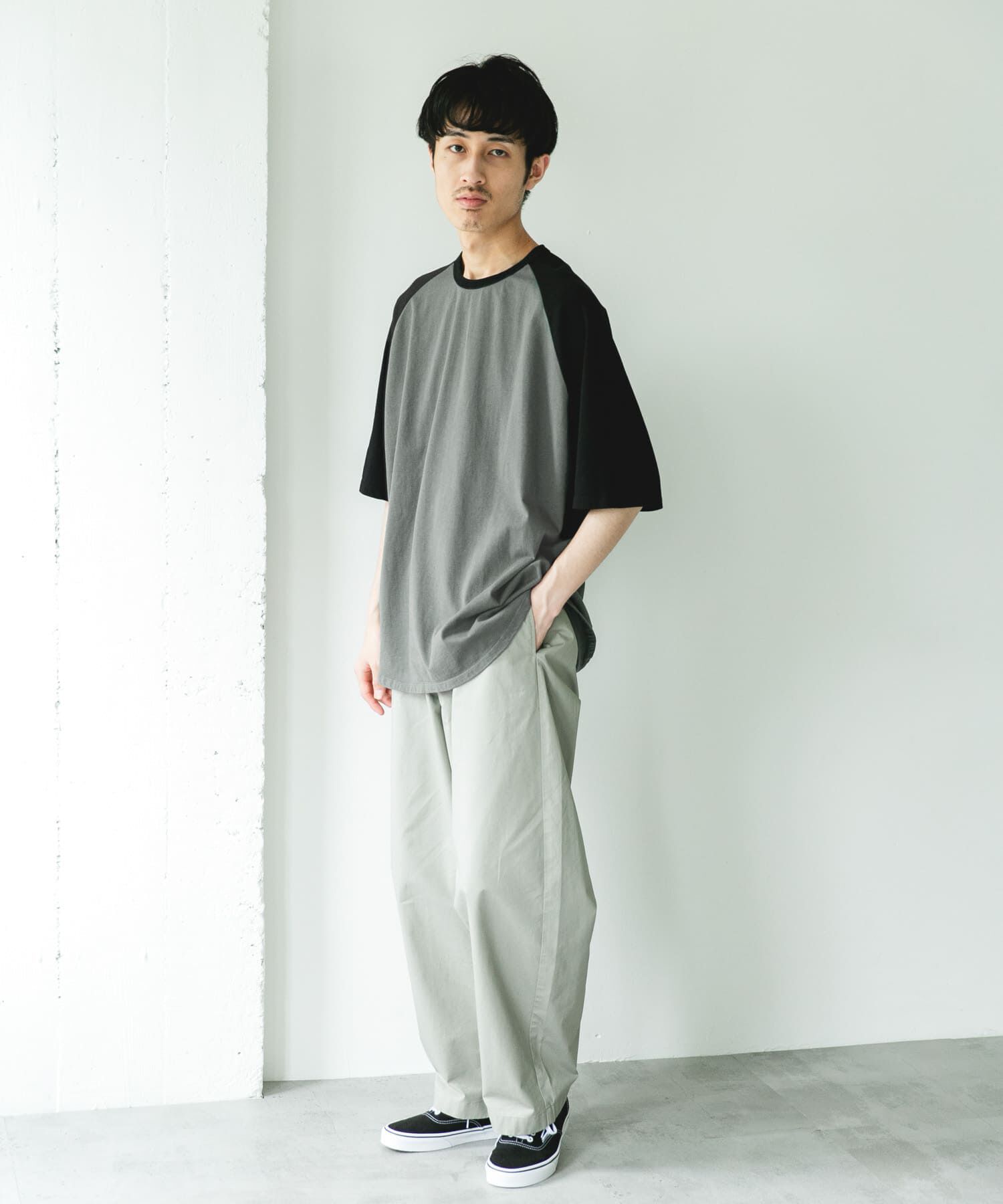 URBAN RESEARCH DOORS「Grow Organic ベースボールTシャツ」|Tシャツ・カットソー|