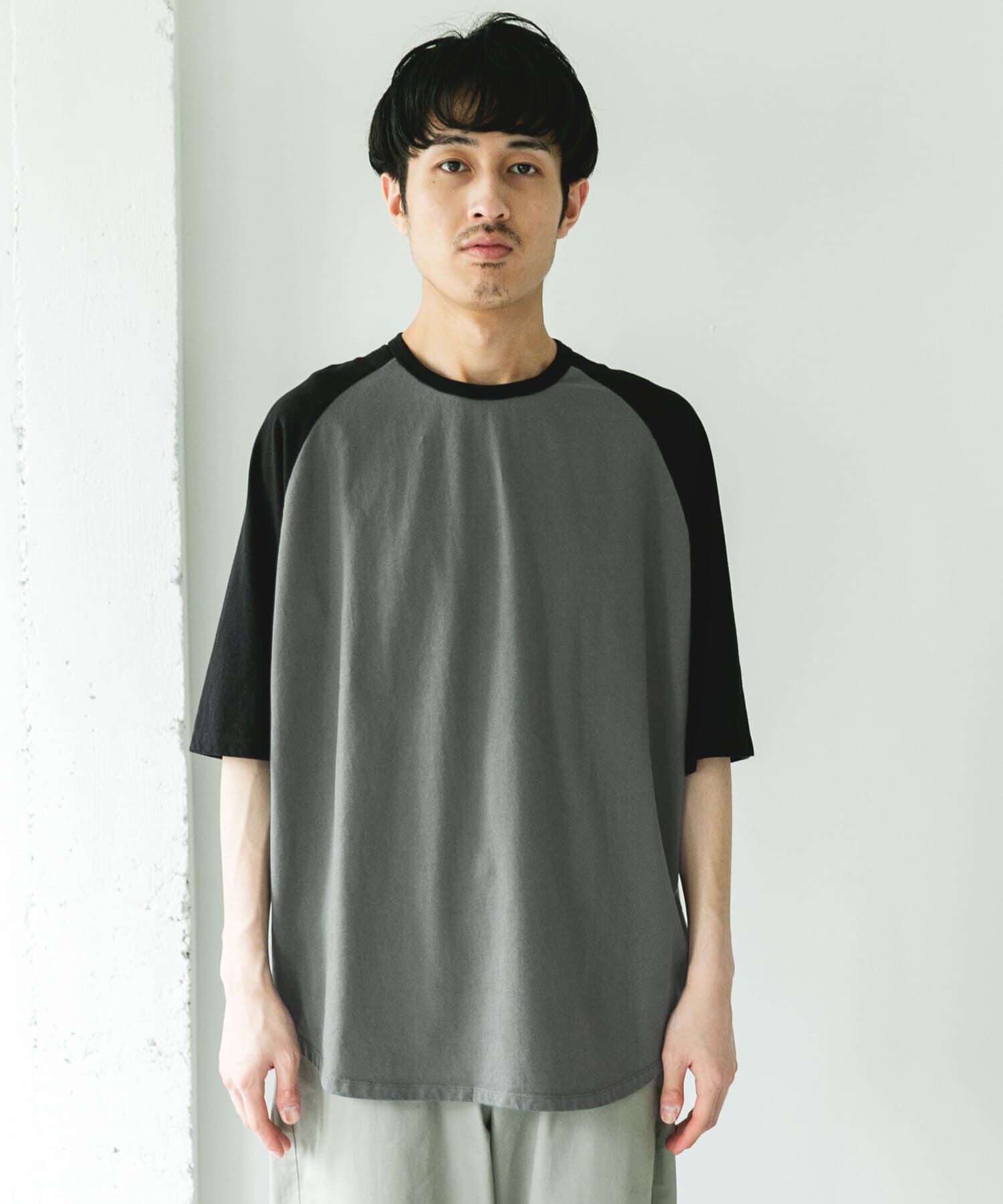 URBAN RESEARCH DOORS「Grow Organic ベースボールTシャツ」|Tシャツ・カットソー|