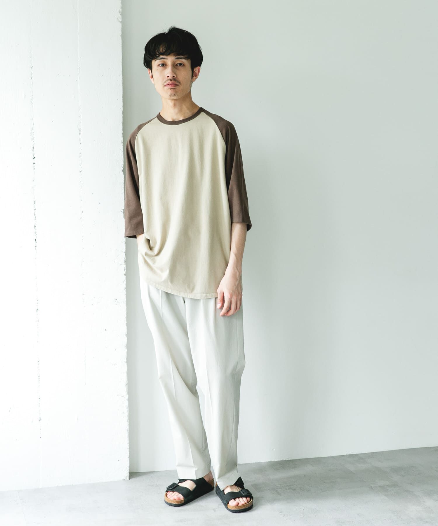 URBAN RESEARCH DOORS「Grow Organic ベースボールTシャツ」|Tシャツ・カットソー|
