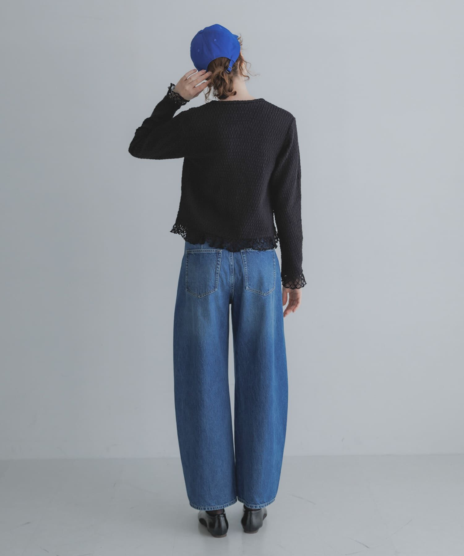 Sonny Label 「『WEB限定』レースシャーリングフリルカットソー」|Tシャツ・カットソー|