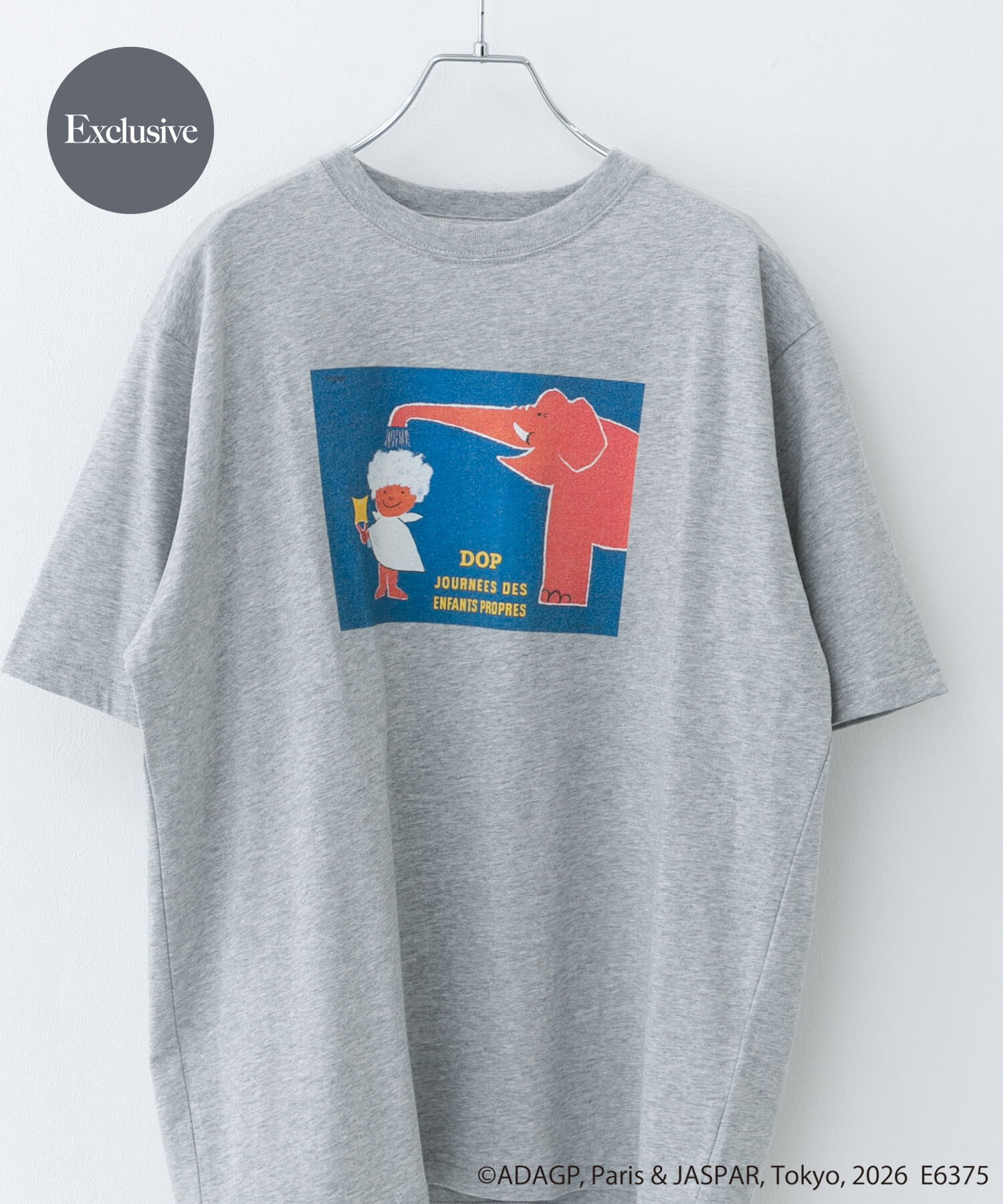 URBAN RESEARCH DOORS「『別注』Savignac&times;DOORS　プリントTシャツ」|Tシャツ・カットソー|グレー
