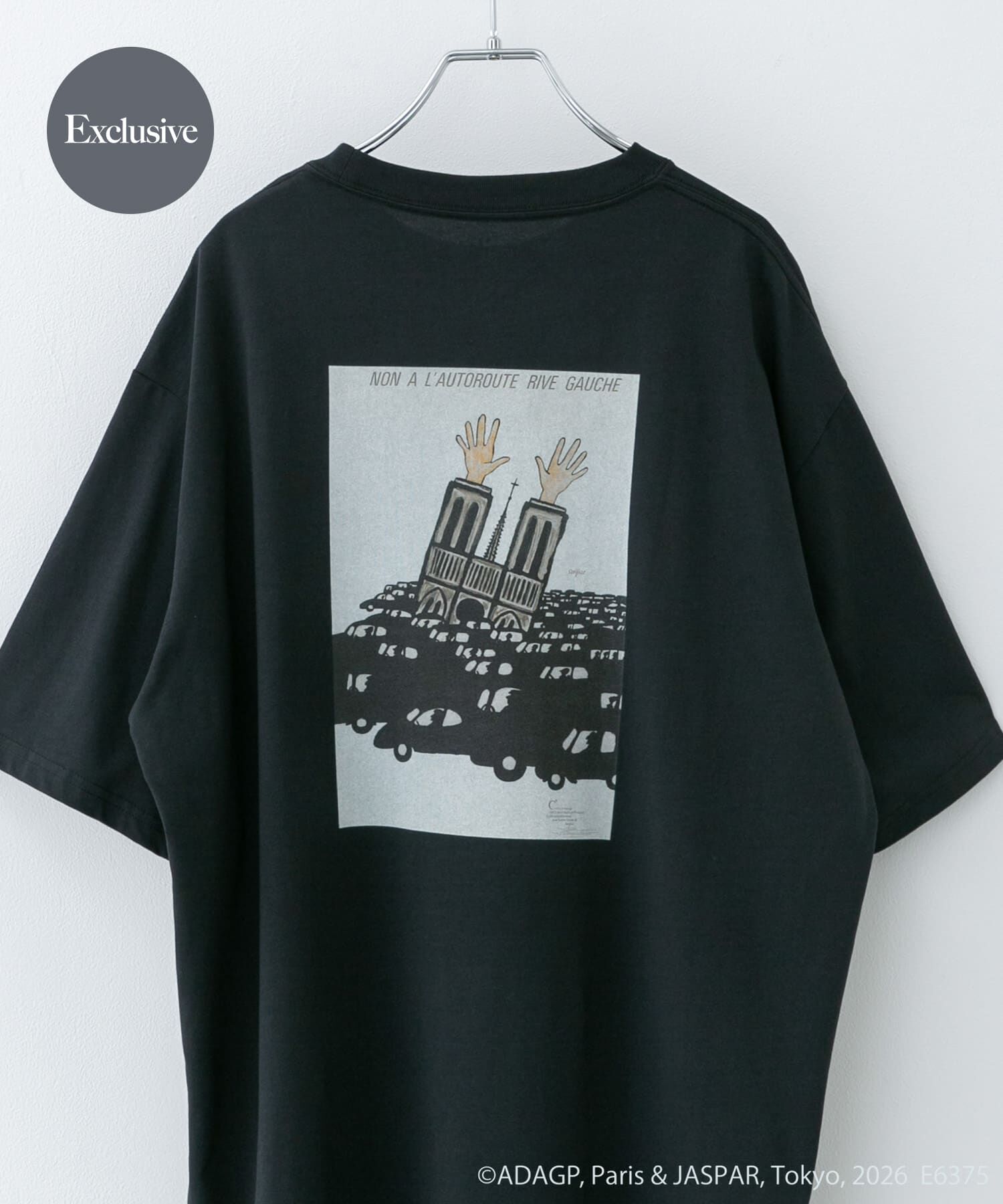 URBAN RESEARCH DOORS「『別注』Savignac&times;DOORS　プリントTシャツ」|Tシャツ・カットソー|チャコールグレー