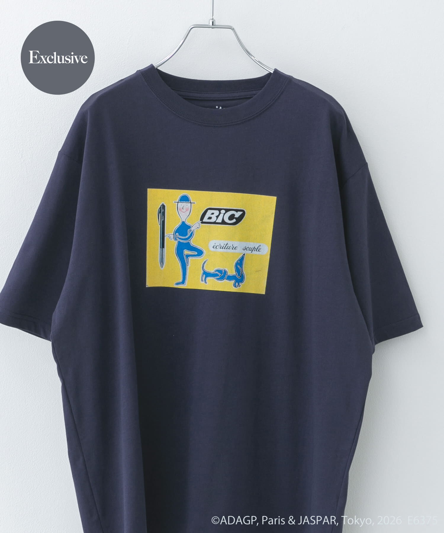 URBAN RESEARCH DOORS「『別注』Savignac&times;DOORS　プリントTシャツ」|Tシャツ・カットソー|ネイビー