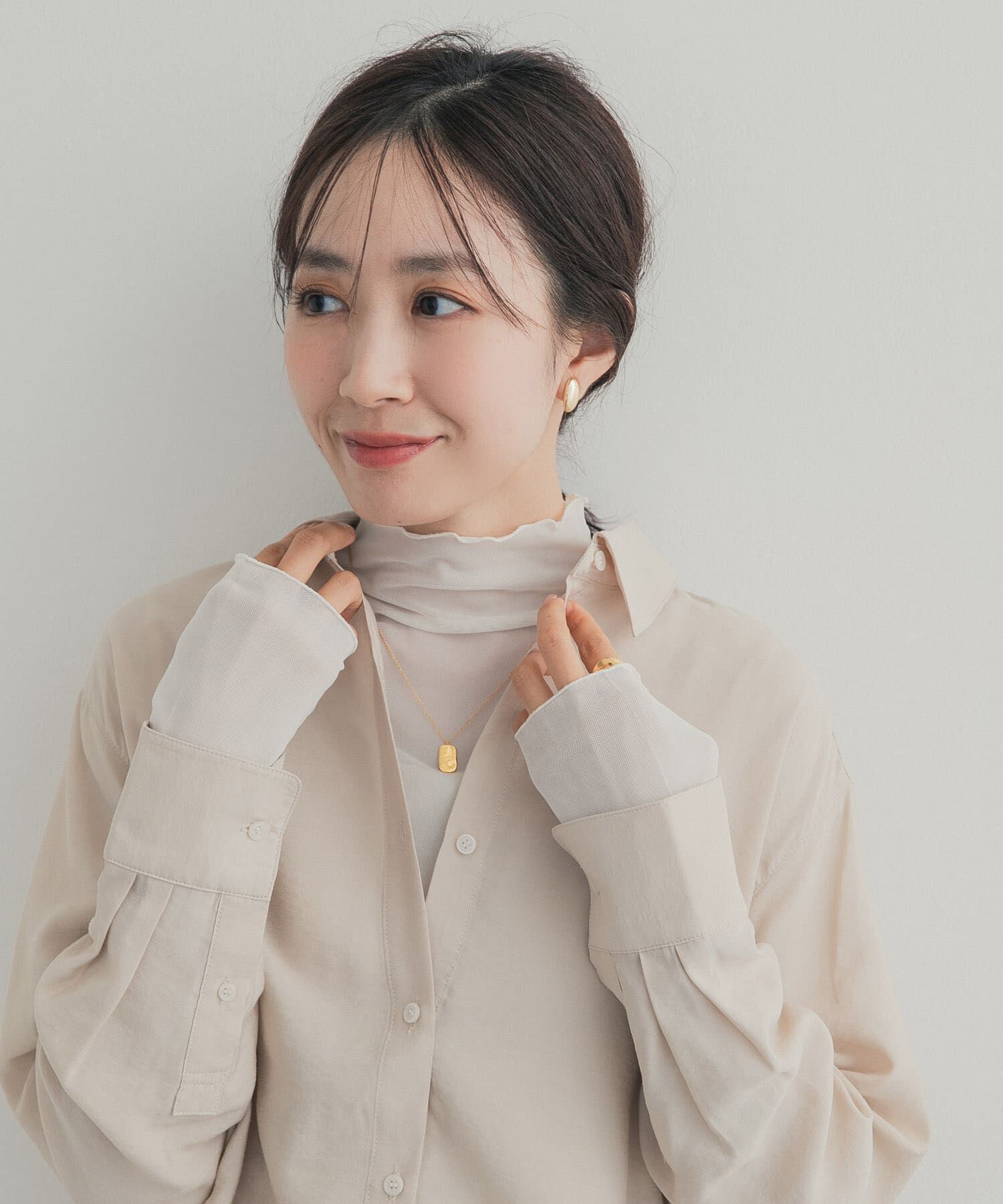 URBAN RESEARCH DOORS「ハイネックチュールインナー」|Tシャツ・カットソー|