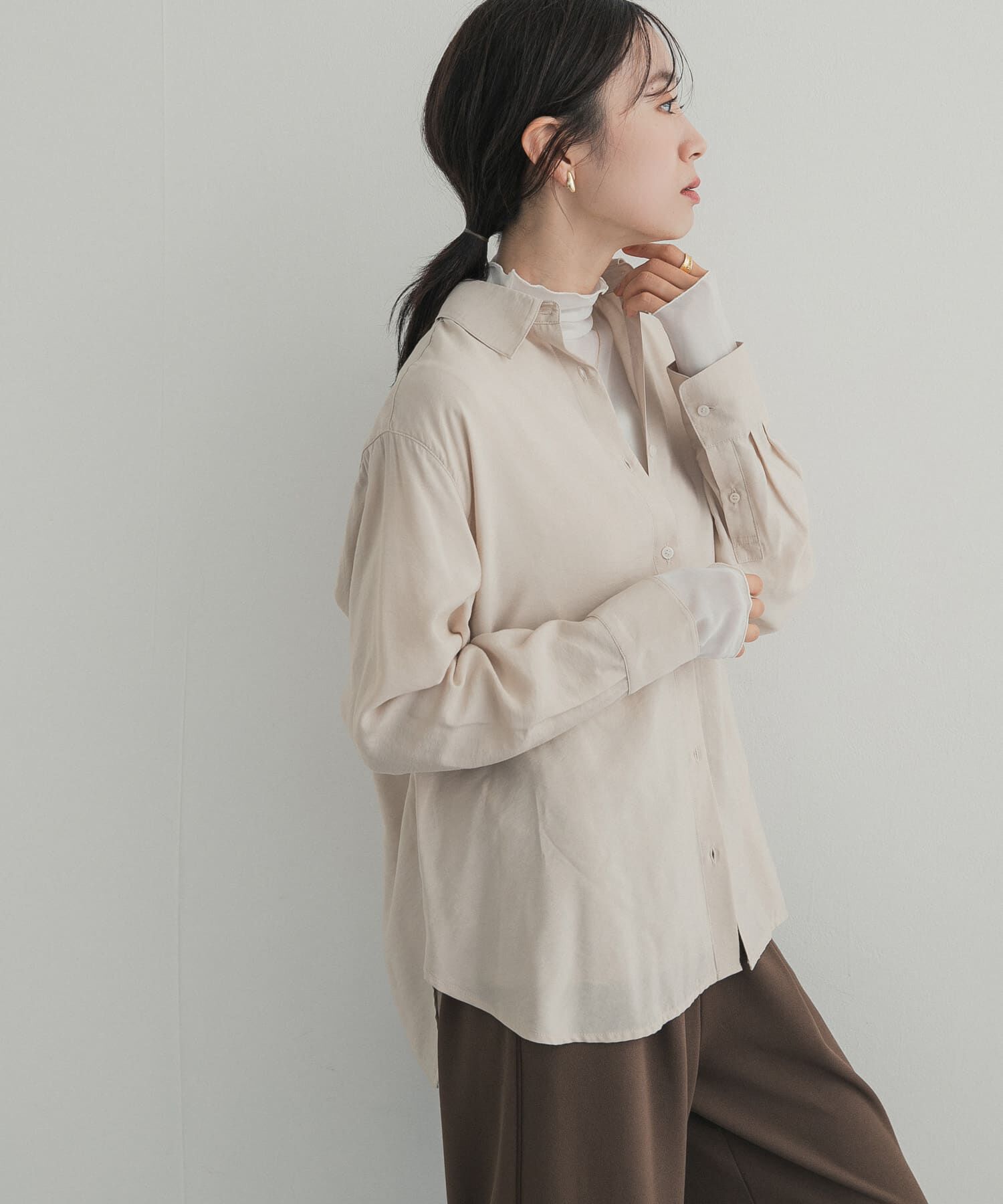 URBAN RESEARCH DOORS「ハイネックチュールインナー」|Tシャツ・カットソー|