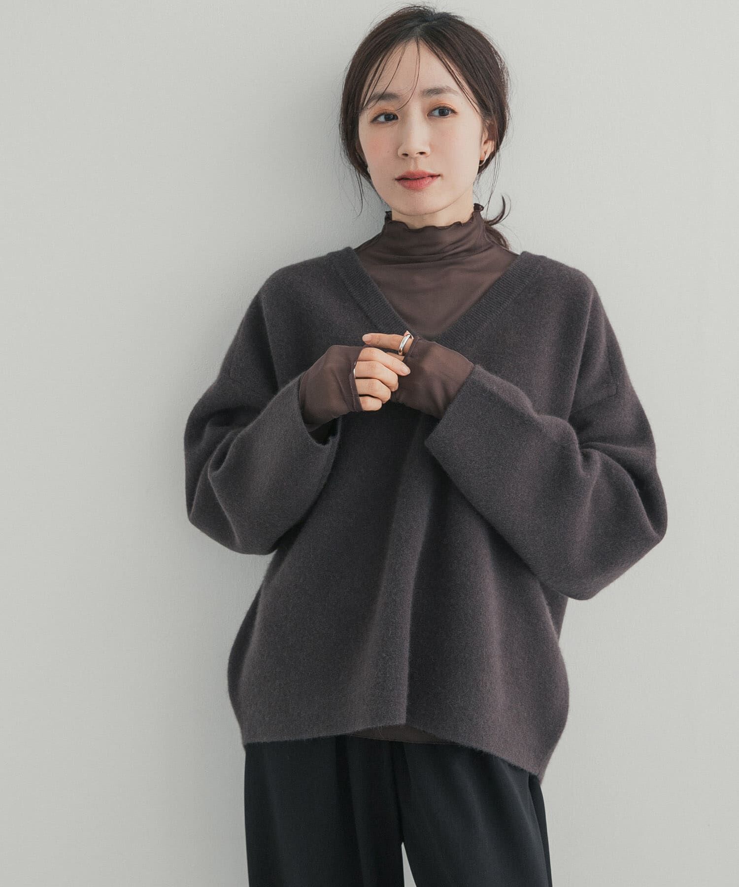 URBAN RESEARCH DOORS「ハイネックチュールインナー」|Tシャツ・カットソー|
