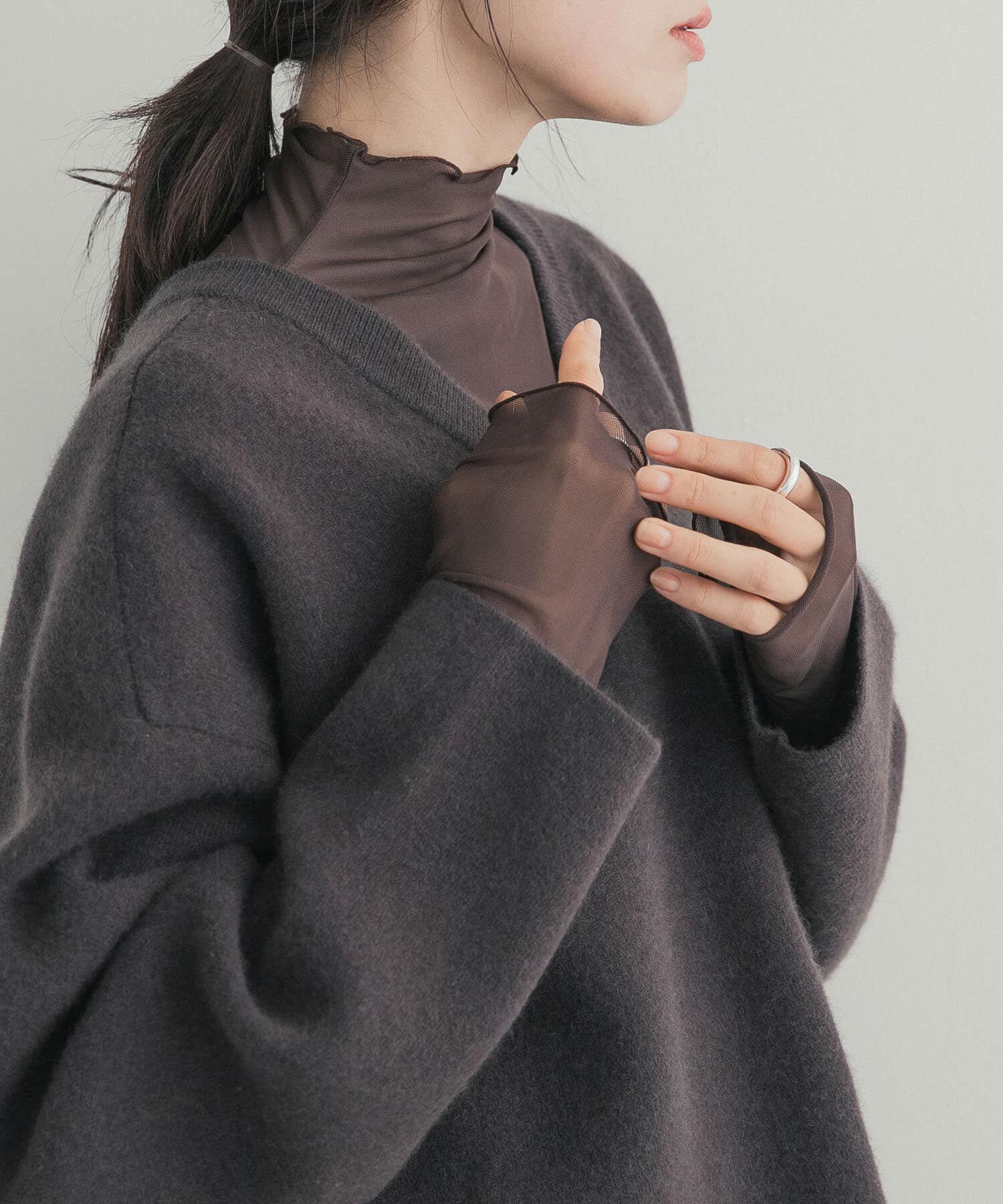 URBAN RESEARCH DOORS「ハイネックチュールインナー」|Tシャツ・カットソー|