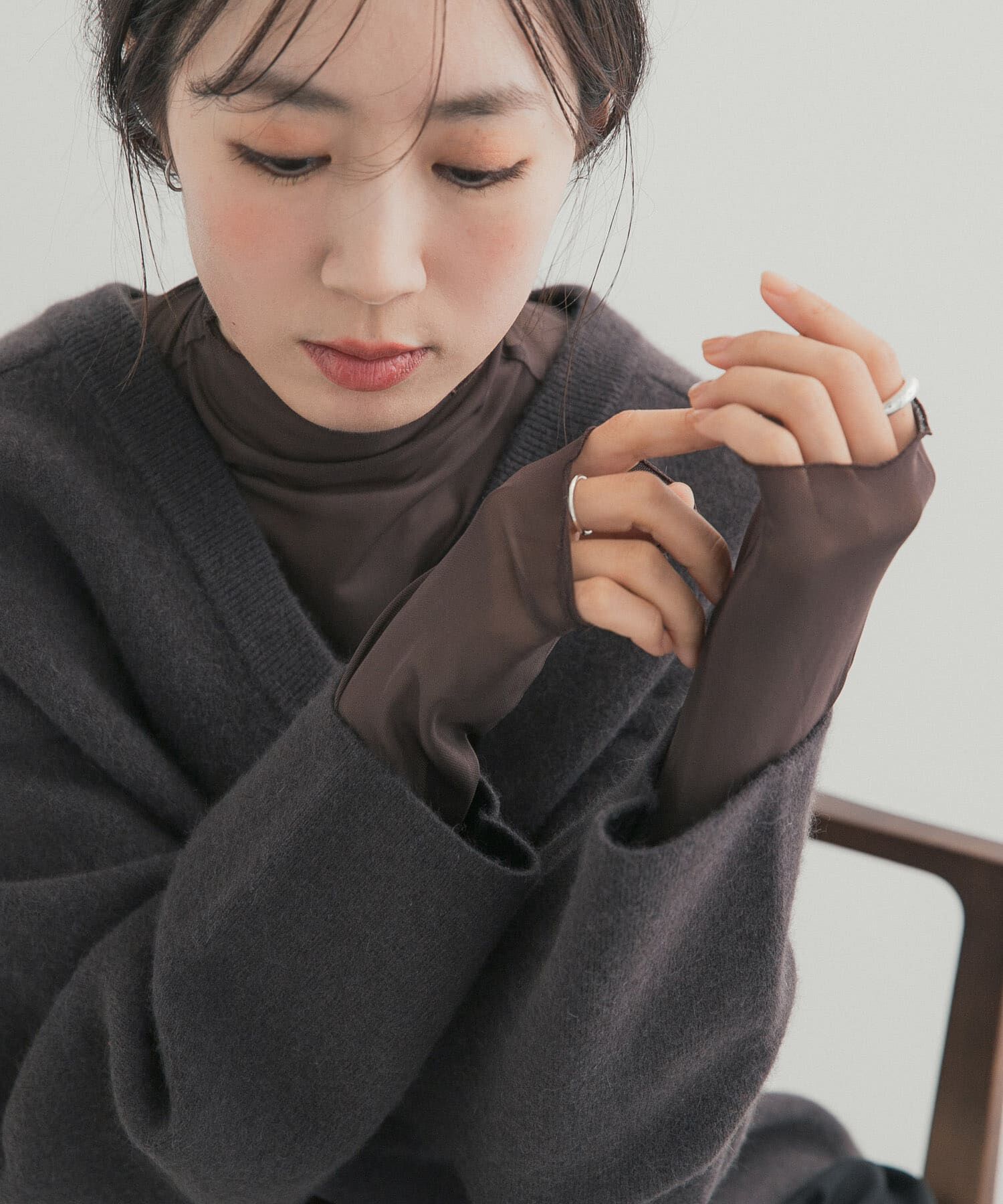 URBAN RESEARCH DOORS「ハイネックチュールインナー」|Tシャツ・カットソー|