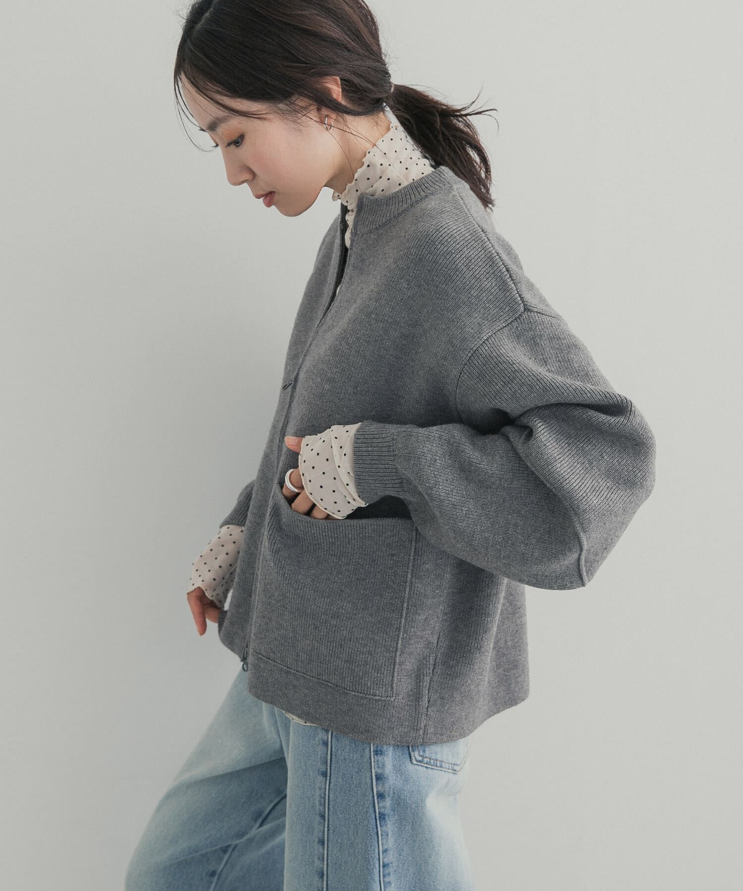 URBAN RESEARCH DOORS「ハイネックチュールインナー」|Tシャツ・カットソー|