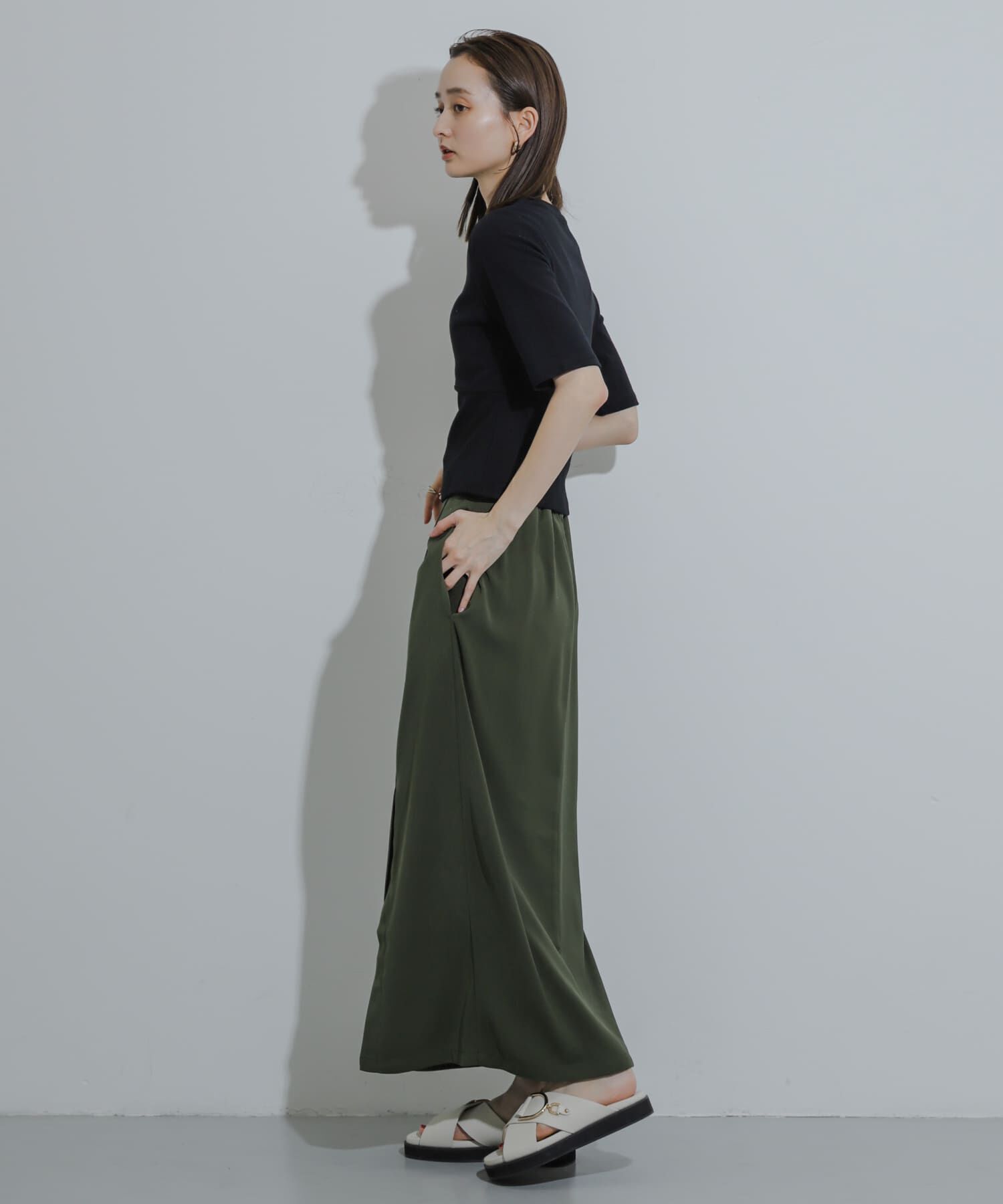 SENSE OF PLACE by URBAN RESEARCH「ウエストリブコンパクトトップ」|Tシャツ・カットソー|