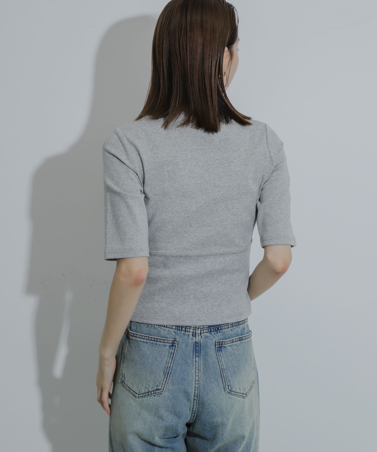 SENSE OF PLACE by URBAN RESEARCH「ウエストリブコンパクトトップ」|Tシャツ・カットソー|