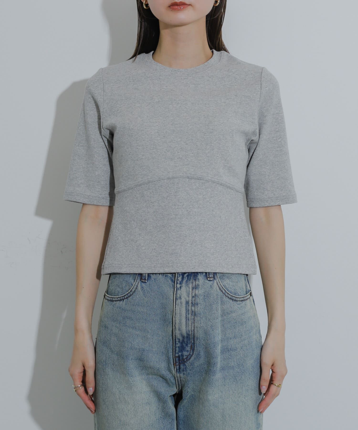 SENSE OF PLACE by URBAN RESEARCH「ウエストリブコンパクトトップ」|Tシャツ・カットソー|