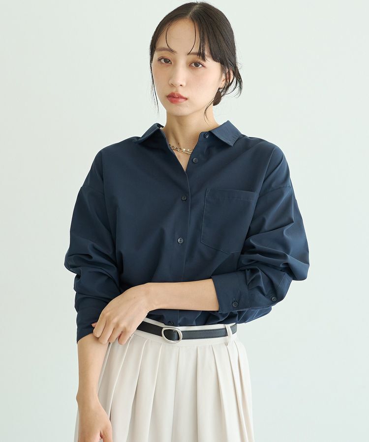 earth music&ecology「スタンダードシャツ」|シャツ・ブラウス|Dark Navy