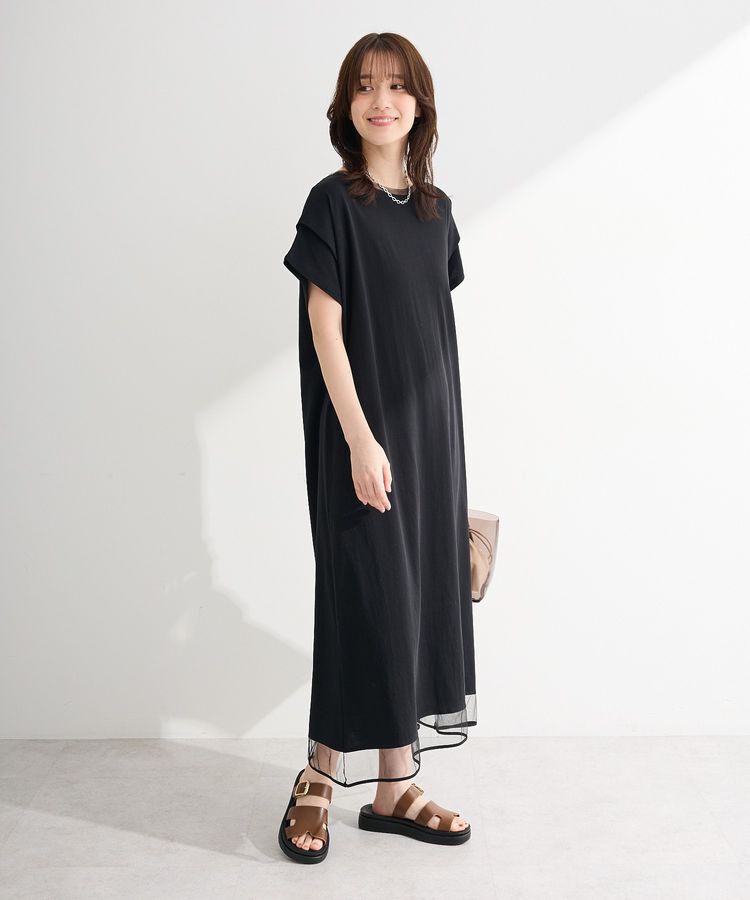 Green Parks「【適ON】持続冷感チュールワンピース」|ワンピース|