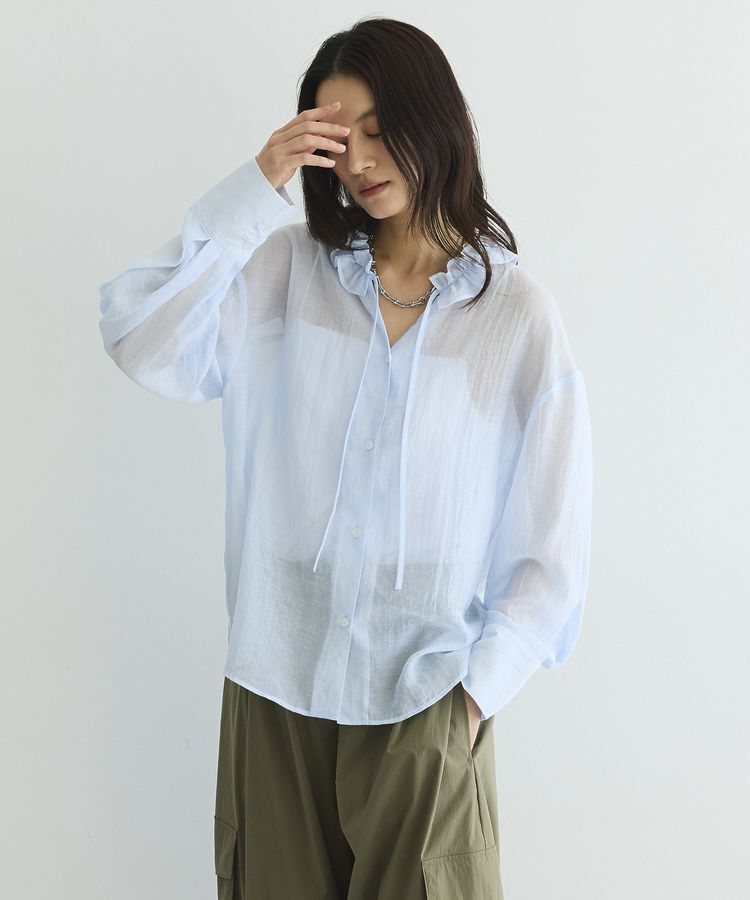 GARAGE OF GOOD CLOTHING「フリルカラーブラウス」|シャツ・ブラウス|
