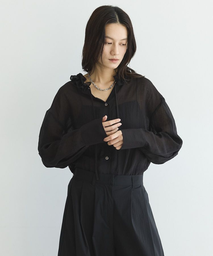 GARAGE OF GOOD CLOTHING「フリルカラーブラウス」|シャツ・ブラウス|