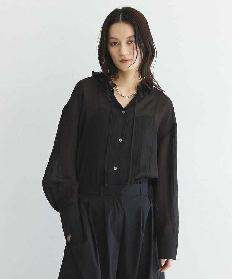GARAGE OF GOOD CLOTHING「フリルカラーブラウス」|シャツ・ブラウス|