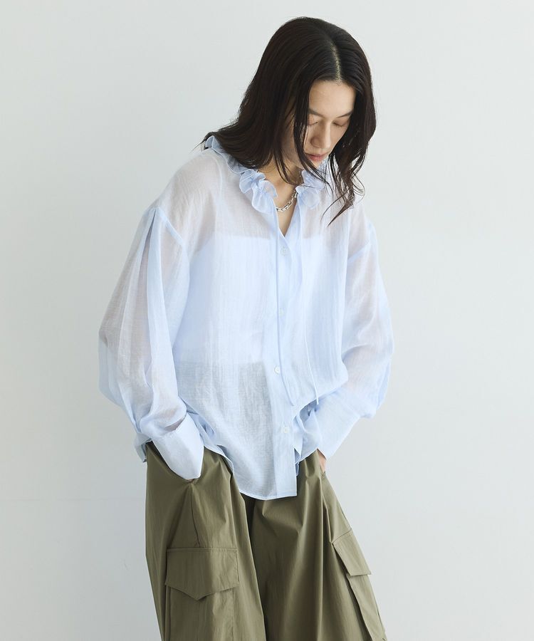 GARAGE OF GOOD CLOTHING「フリルカラーブラウス」|シャツ・ブラウス|