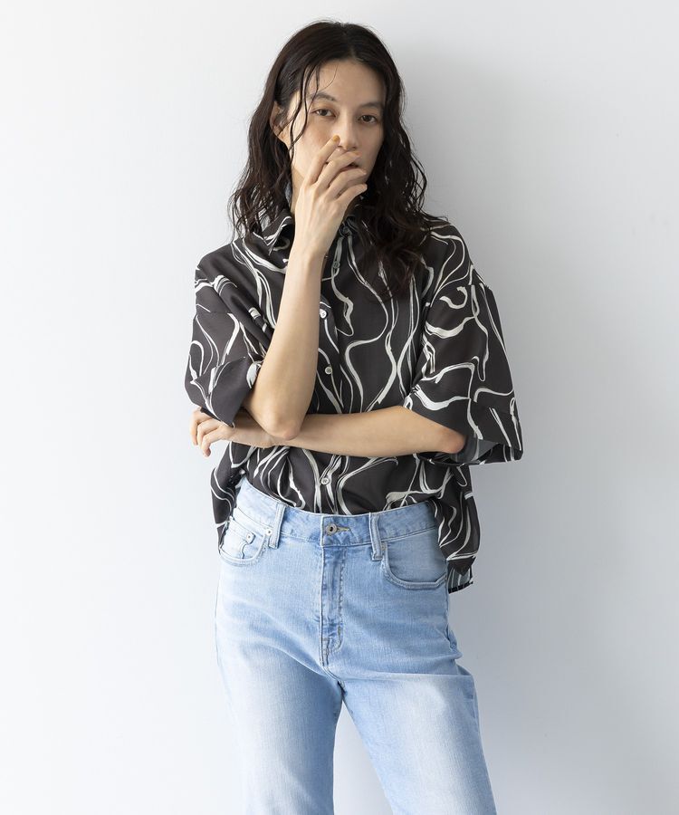 GARAGE OF GOOD CLOTHING「【日本製】線画プリントシャツ」|シャツ・ブラウス|